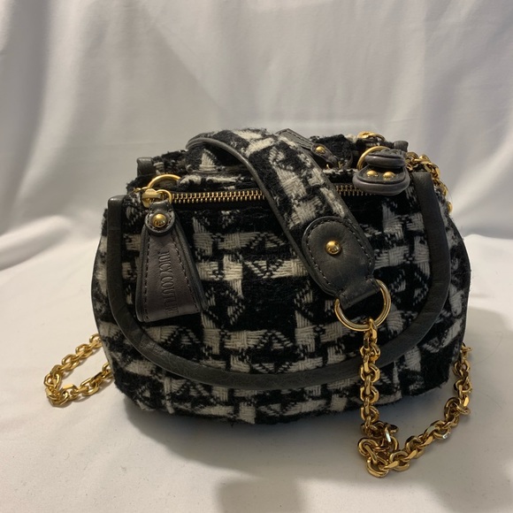 Juicy Couture Handbags - Like New Vintage Woven herringbone bag with chain detail strap